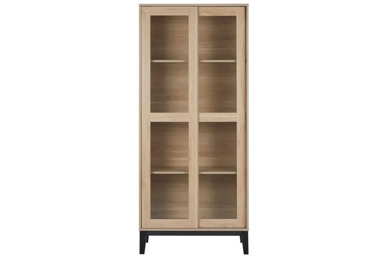 Vitrinskåp Rumson Ljus trä - Ljus trä - Förvaring - Skåp - Vitrinskåp