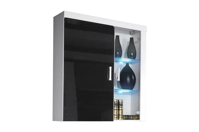 Samba Vitrinskåp 90x35x111 cm NO_BRAND Black, undefined