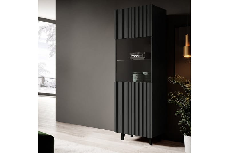 Strontian Vitrinskåp 183 cm Scandinavian Choice Anthracite/Black - Förvaring - Skåp - Vitrinskåp