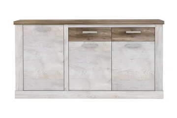 Talebi Låg Skänk 41 cm djup 172 cm bred 90 cm hög Trä - Brun/Vit - Förvaring - Förvaringsmöbler - Sideboard & skänk