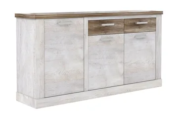 Talebi Låg Skänk 41 cm djup 172 cm bred 90 cm hög Trä - Brun/Vit - Förvaring - Förvaringsmöbler - Sideboard & skänk