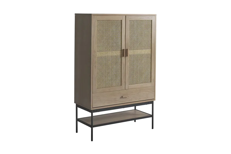 Traunfled Vitrinskåp 40x95 cm - Natur - Förvaring - Skåp - Vitrinskåp