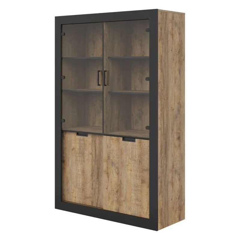 Vitrinskåp Tudor 4 dörrar, undefined