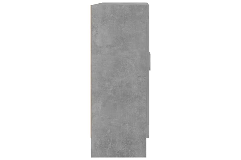 Vitrinskåp betonggrå 82,5x30,5x80 cm spånskiva - Grå - Vitrinskåp
