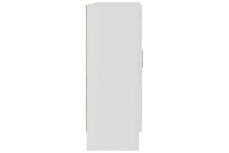 Vitrinskåp vit 82,5x30,5x80 cm spånskiva - Vit - Vitrinskåp