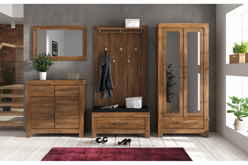 Volgsele Vitrinskåp - Trä/natur - Förvaring - Skåp - Vitrinskåp