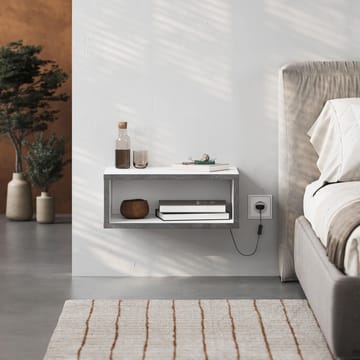 Volena Sängbord 45 cm - vit, retrogrå - Förvaring - Skåp - Förvaringsskåp