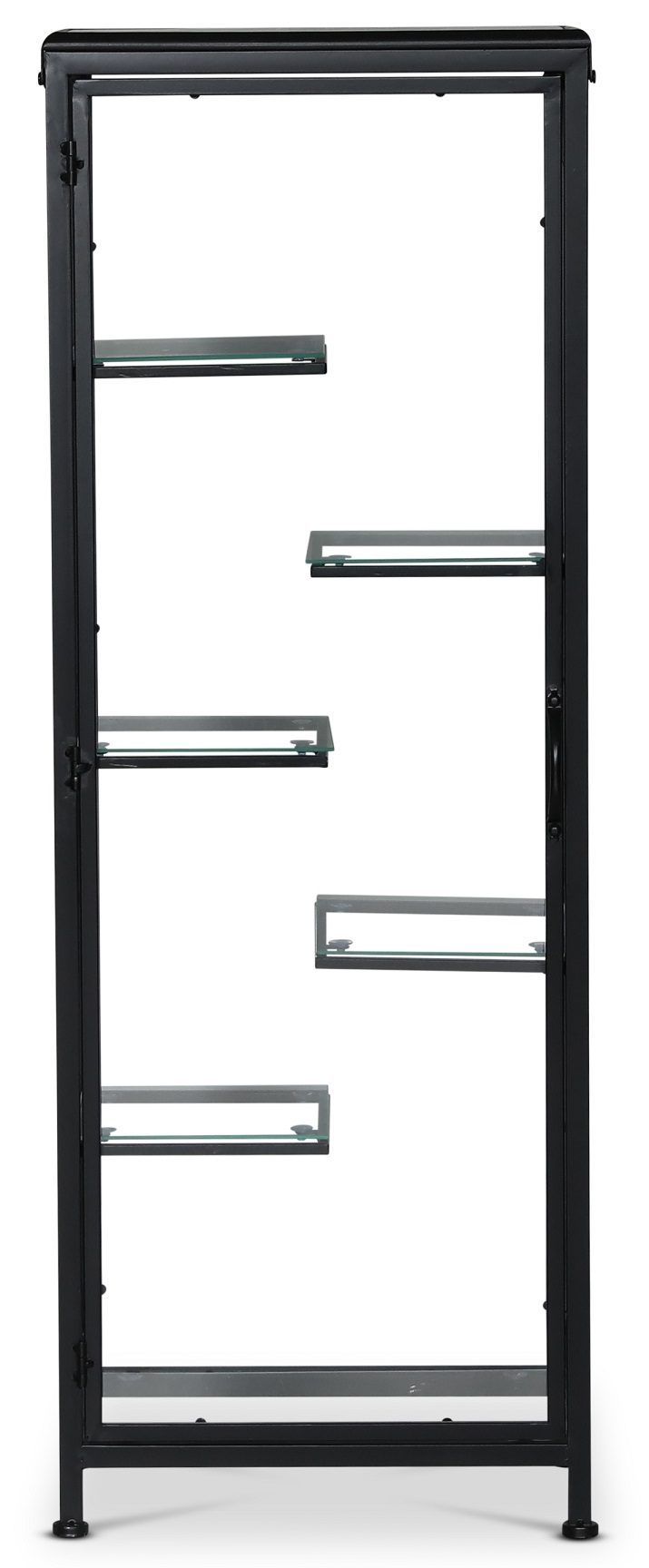 Winchester skåp i glas (Glasmonter) - Svart / Glas, svart