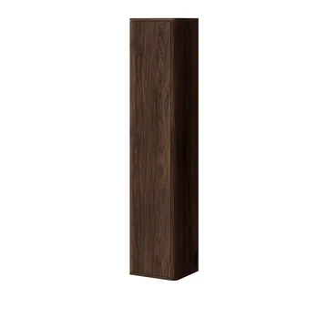 Zalricus vitrinskåp 36x164 cm - Svart, valnöt - Förvaring - Skåp - Vitrinskåp
