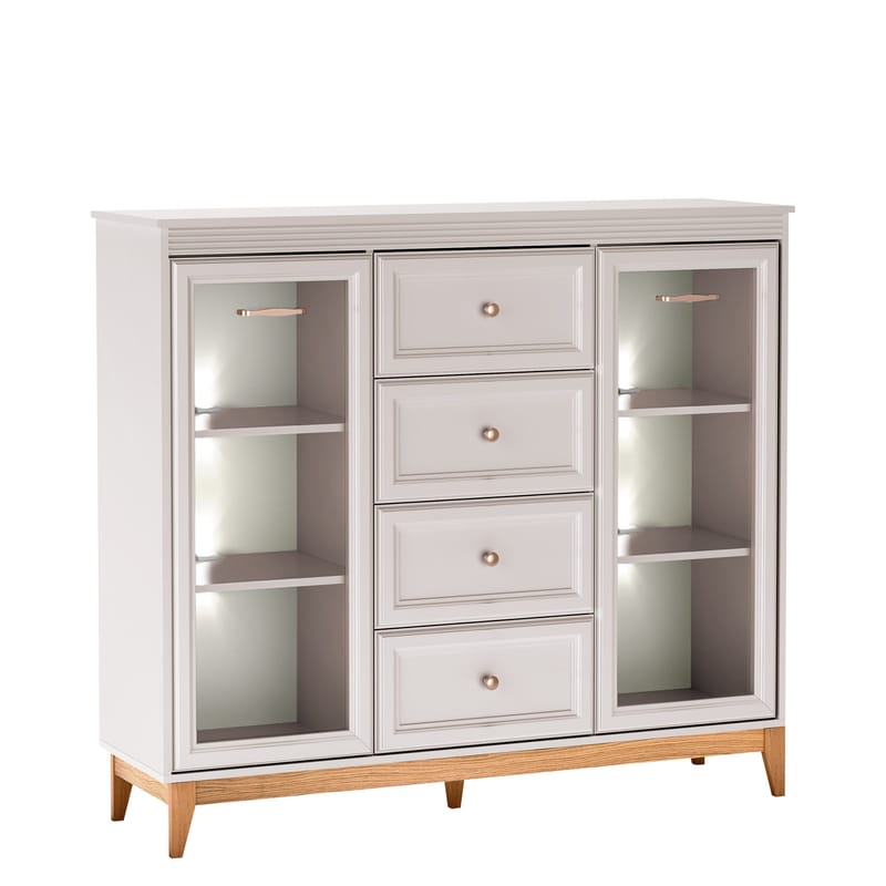 Zeylor Vitrinskåp 142 cm med Belysning, undefined