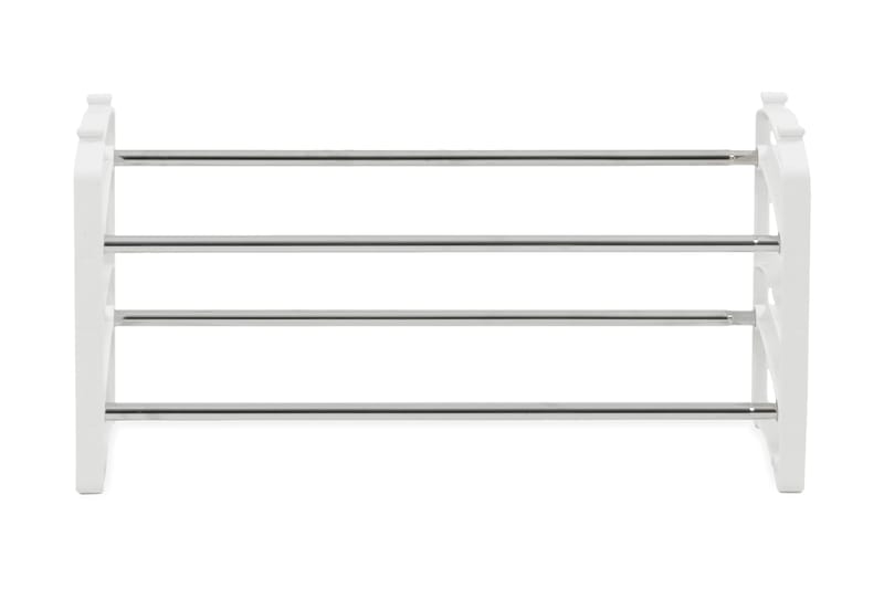 Ammara Skoställ 62/110 cm - Vit/Krom - Hallförvaring - Skoförvaring - Skohylla & skoställ