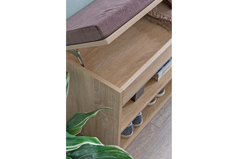 Anielle Skohylla 104x32 cm - Trä/natur - Förvaring - Skoförvaring