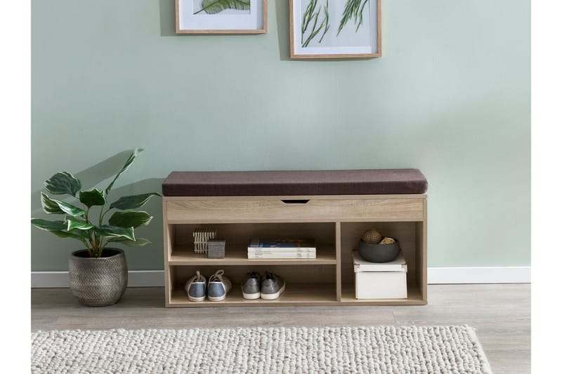 Anielle Skohylla 104x32 cm - Trä/natur - Förvaring - Skoförvaring