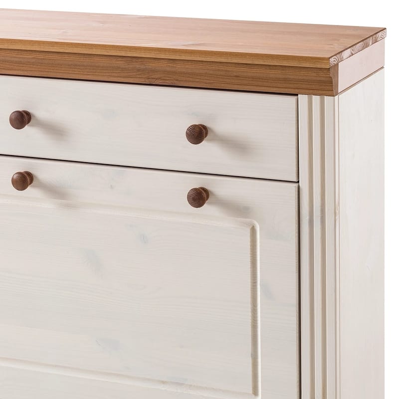 Anita Skoställ 80x105 cm - Vit/Honung - Förvaring - Skoförvaring - Skoskåp