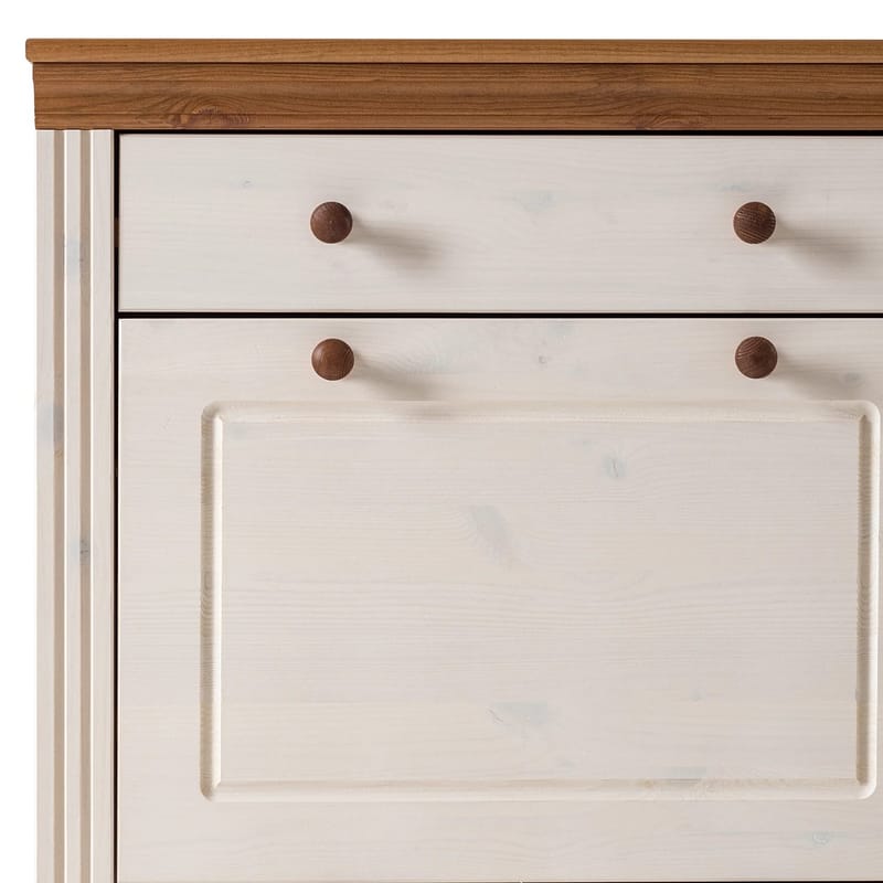 Anita Skoställ 80x105 cm - Vit/Honung - Förvaring - Skoförvaring - Skoskåp