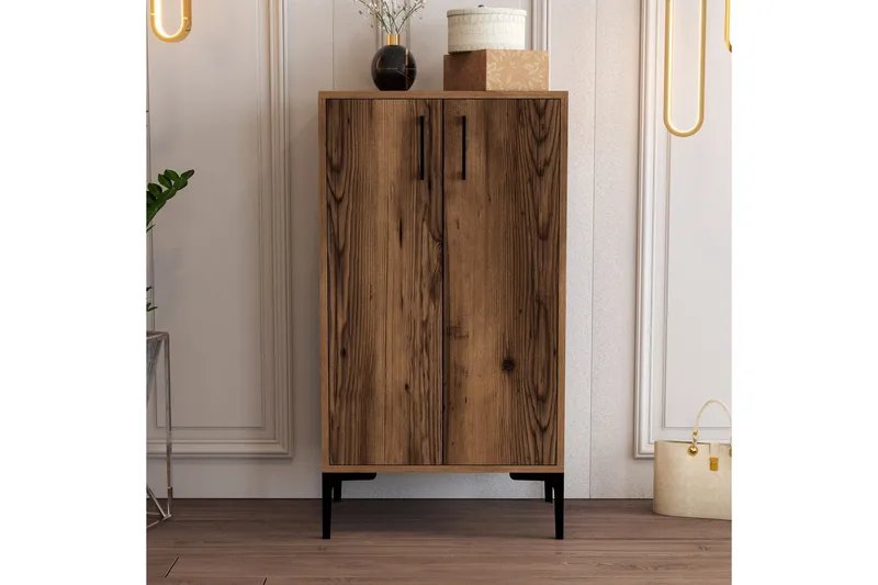 Babice Skoskåp 35x60 cm - Valnöt - Förvaring - Skoförvaring - Skoskåp