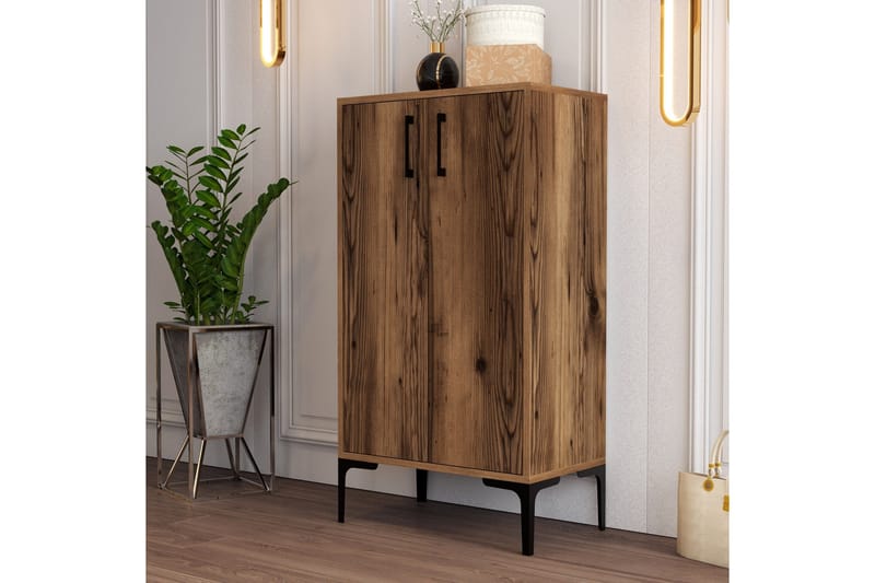 Babice Skoskåp 35x60 cm - Valnöt - Förvaring - Skoförvaring - Skoskåp