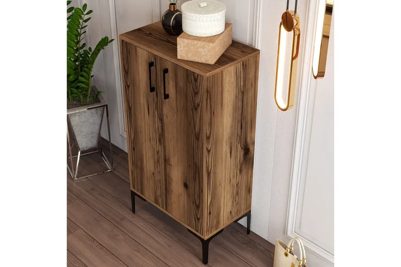 Babice Skoskåp 35x60 cm - Valnöt - Förvaring - Skoförvaring - Skoskåp