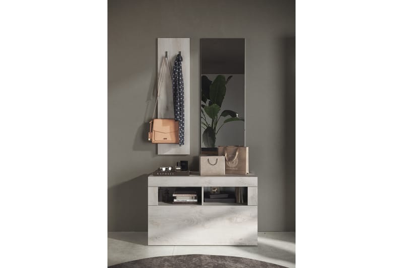 Basic Skoskåp 78x116 cm - Vit - Förvaring - Skoförvaring - Skoskåp
