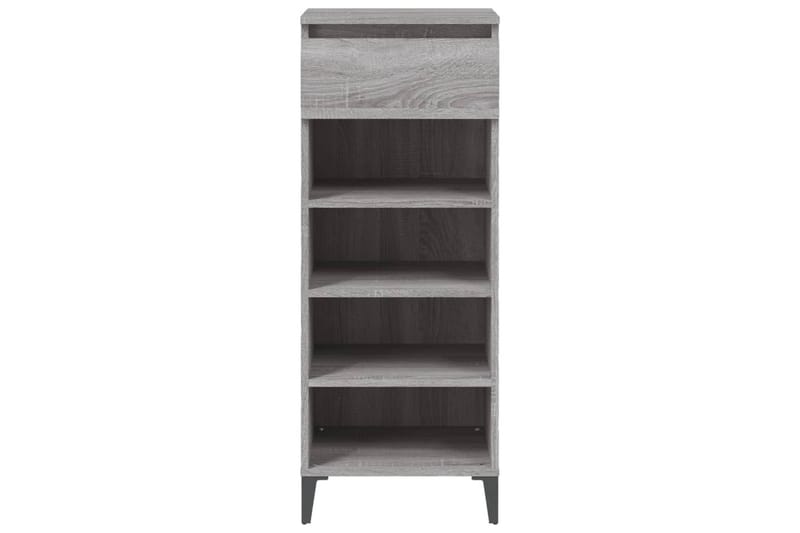 beBasic Skohylla grå sonoma 40x36x105 cm konstruerat trä - Grey - Förvaring - Skoförvaring