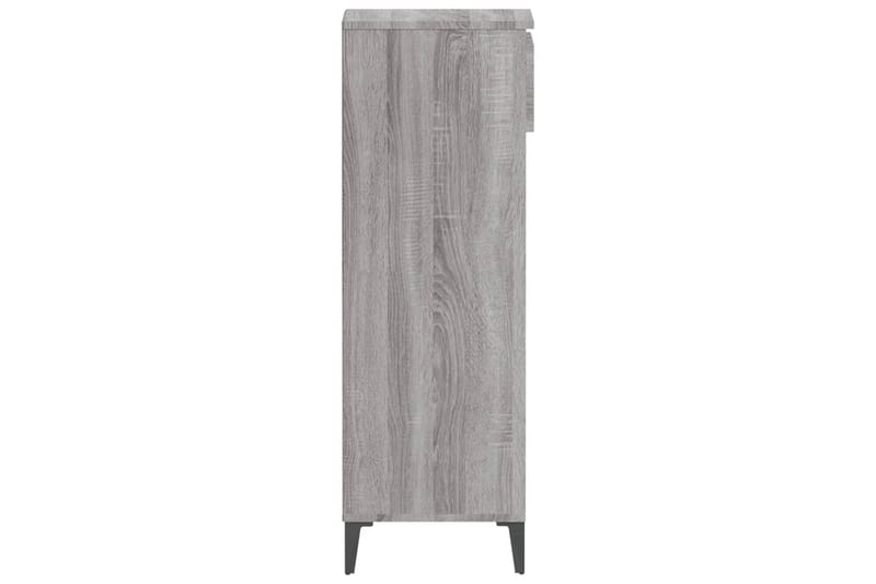beBasic Skohylla grå sonoma 40x36x105 cm konstruerat trä - Grey - Förvaring - Skoförvaring