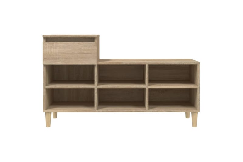 beBasic Skohylla sonoma-ek 102x36x60 cm konstruerat trä - Brown - Förvaring - Skoförvaring