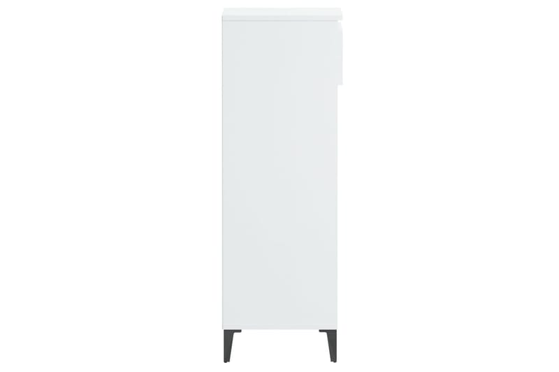 beBasic Skohylla vit högglans 40x36x105 cm konstruerat trä - White - Förvaring - Skoförvaring