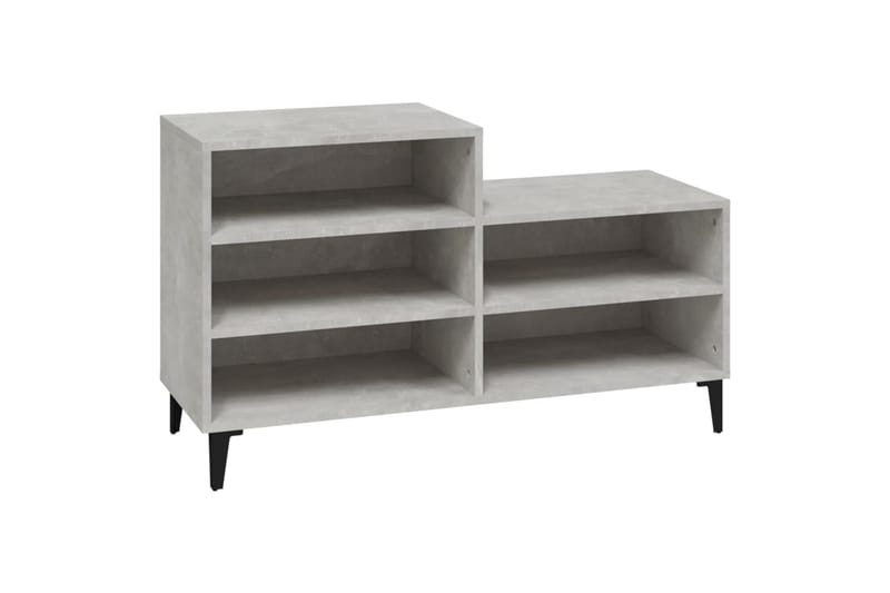 beBasic Skoskåp betonggrå 102x36x60 cm konstruerat trä - Grey - Förvaring - Skoförvaring - Skoskåp