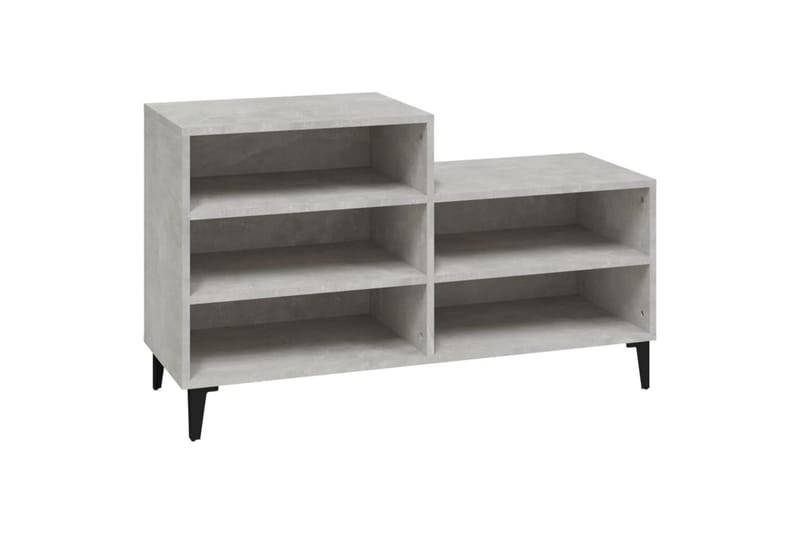 beBasic Skoskåp betonggrå 102x36x60 cm konstruerat trä - Grey - Skoskåp - Hallförvaring - Skoförvaring