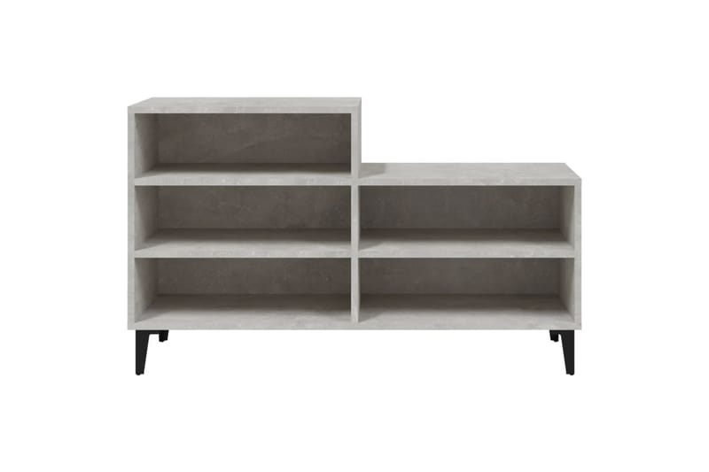 beBasic Skoskåp betonggrå 102x36x60 cm konstruerat trä - Grey - Skoskåp - Hallförvaring - Skoförvaring