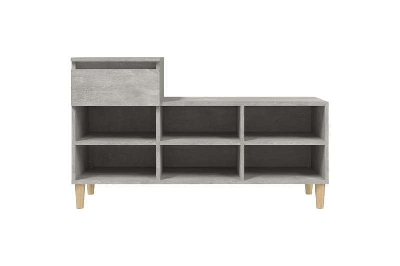 beBasic Skoskåp betonggrå 102x36x60 cm konstruerat trä - Grey - Förvaring - Skoförvaring - Skoskåp