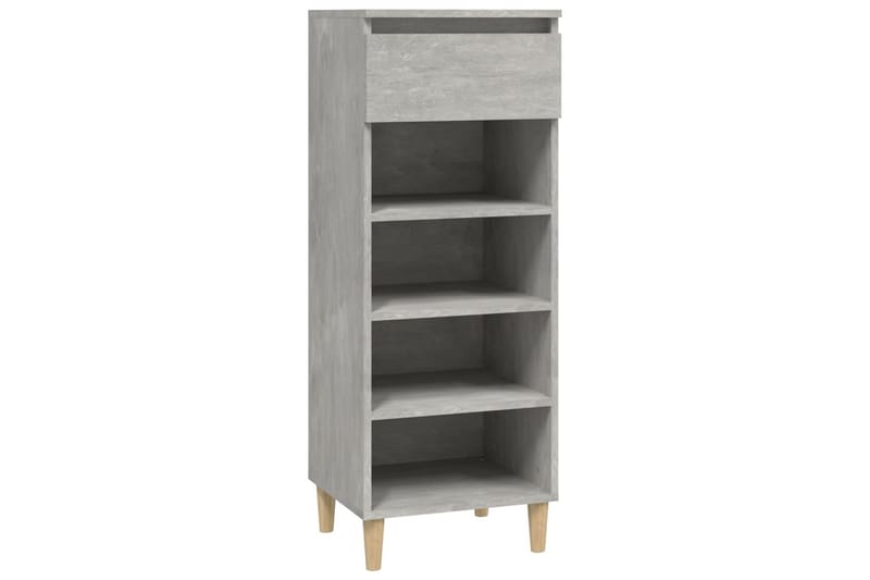 beBasic Skoskåp betonggrå 40x36x105 cm konstruerat trä - Grey - Skoskåp - Hallförvaring - Skoförvaring