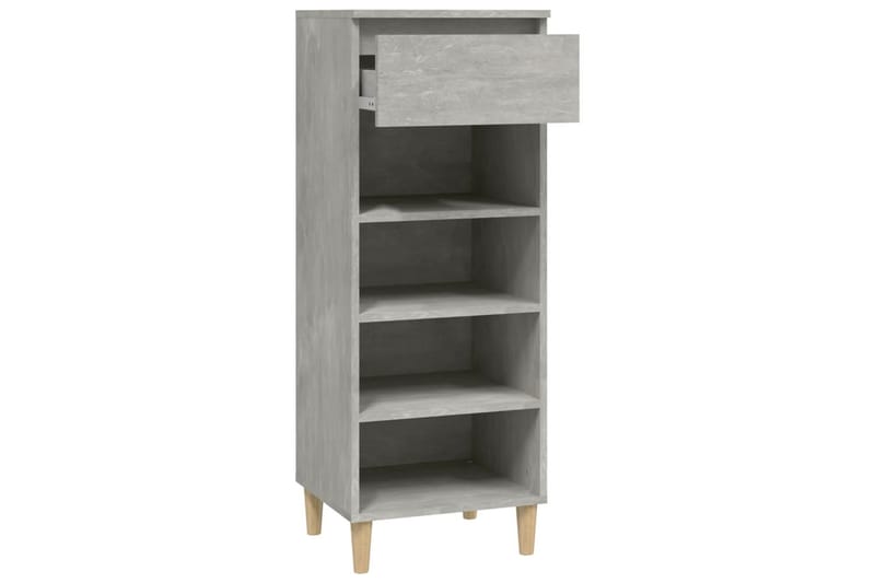 beBasic Skoskåp betonggrå 40x36x105 cm konstruerat trä - Grey - Skoskåp - Hallförvaring - Skoförvaring