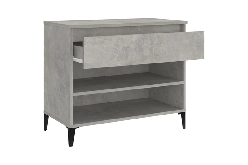 beBasic Skoskåp betonggrå 70x36x60 cm konstruerat trä - Grey - Förvaring - Skoförvaring - Skoskåp