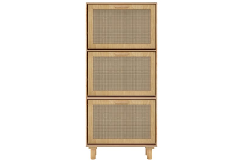 beBasic Skoskåp Brun 52x25x115 cm konstruerat trä & naturlig rotting - Brown - Förvaring - Skoförvaring - Skoskåp