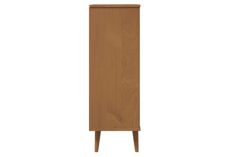 beBasic Skoskåp brun 59,5x35x103 cm massiv furu - Brown - Förvaring - Skoförvaring - Skoskåp