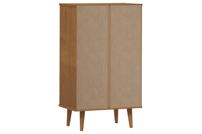 beBasic Skoskåp brun 59,5x35x103 cm massiv furu - Brown - Förvaring - Skoförvaring - Skoskåp