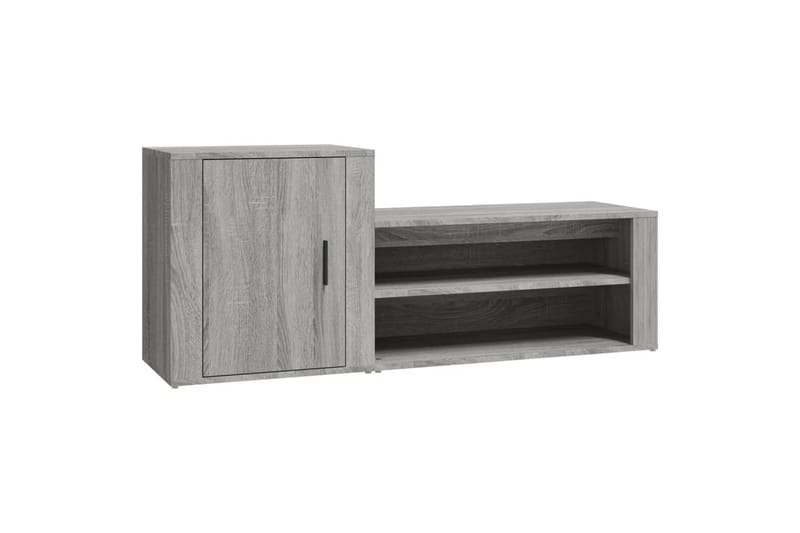 beBasic Skoskåp grå sonoma 130x35x54 cm konstruerat trä - Grey - Skoskåp - Hallförvaring - Skoförvaring