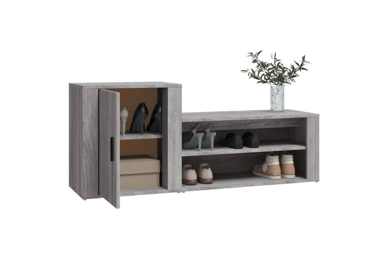 beBasic Skoskåp grå sonoma 130x35x54 cm konstruerat trä - Grey - Förvaring - Skoförvaring - Skoskåp