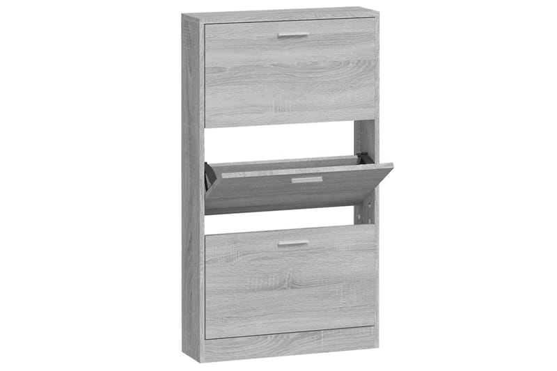 beBasic Skoskåp grå sonoma 59x17x108 cm konstruerat trä - Grey - Förvaring - Skoförvaring - Skoskåp