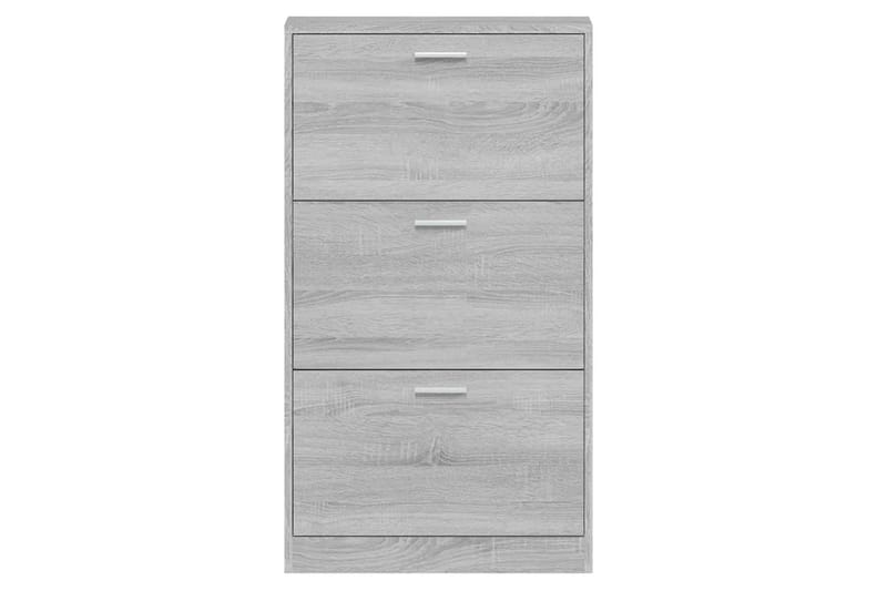 beBasic Skoskåp grå sonoma 59x17x108 cm konstruerat trä - Grey - Förvaring - Skoförvaring - Skoskåp