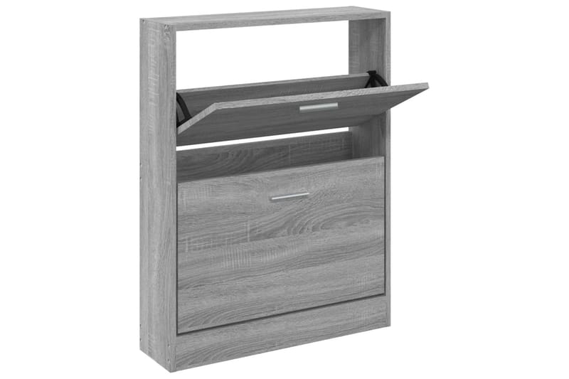beBasic Skoskåp grå sonoma 59x17x81 cm konstruerat trä - Grey - Förvaring - Skoförvaring - Skoskåp