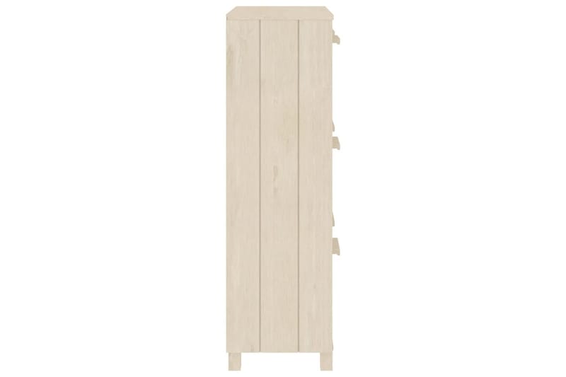 beBasic Skoskåp honungsbrun 59,5x35x117 cm massiv furu - Brown - Förvaring - Skoförvaring - Skoskåp