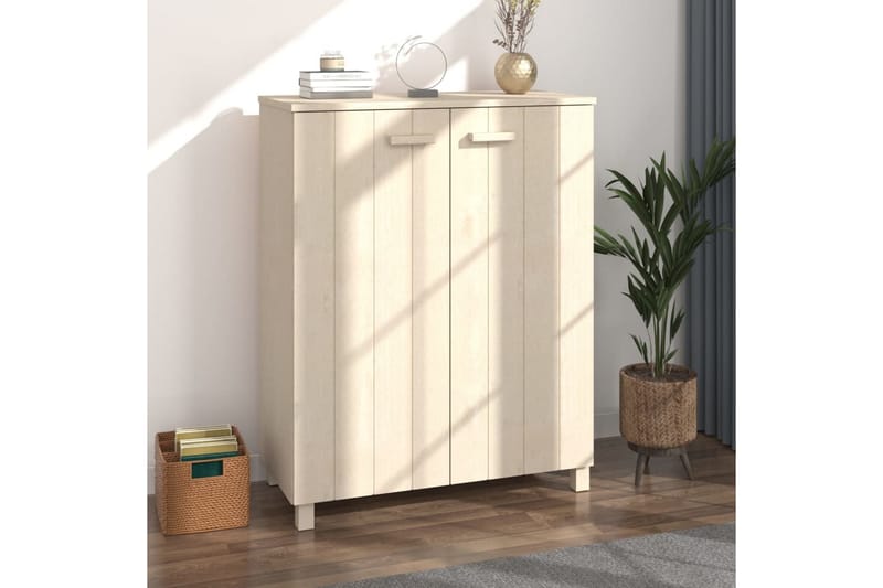 beBasic Skoskåp honungsbrun 85x40x108 cm massiv furu - Brown - Förvaring - Skoförvaring - Skoskåp