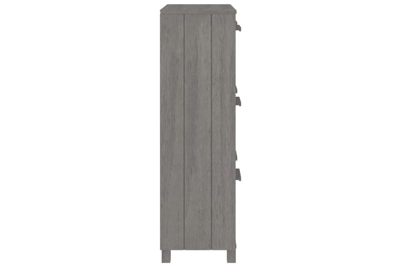 beBasic Skoskåp ljusgrå 59,5x35x117 cm massiv furu - Grey - Förvaring - Skoförvaring - Skoskåp