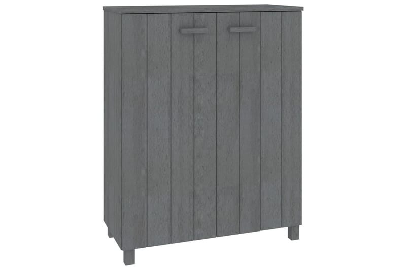 beBasic Skoskåp mörkgrå 85x40x108 cm massiv furu - Grey - Skoskåp - Hallförvaring - Skoförvaring