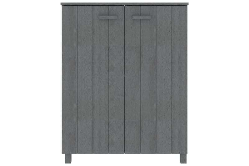 beBasic Skoskåp mörkgrå 85x40x108 cm massiv furu - Grey - Förvaring - Skoförvaring - Skoskåp