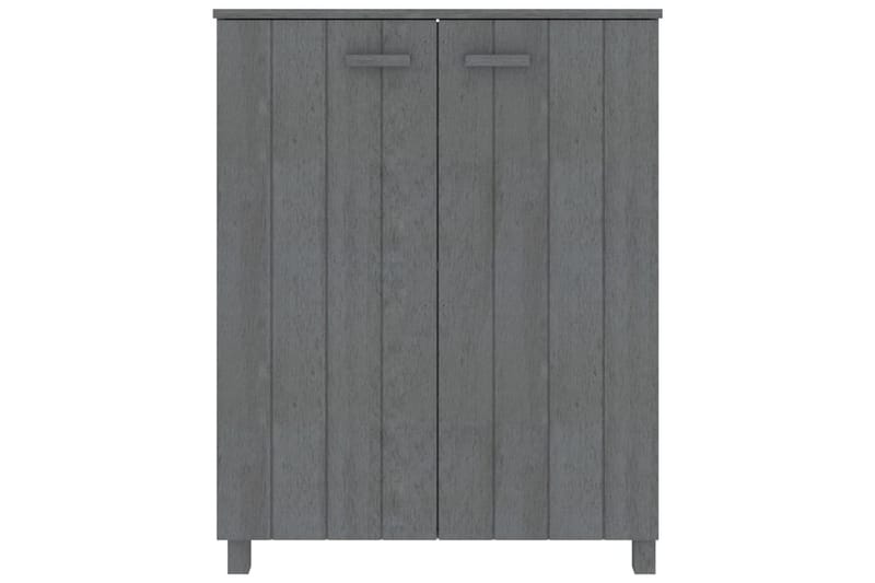 beBasic Skoskåp mörkgrå 85x40x108 cm massiv furu - Grey - Skoskåp - Hallförvaring - Skoförvaring