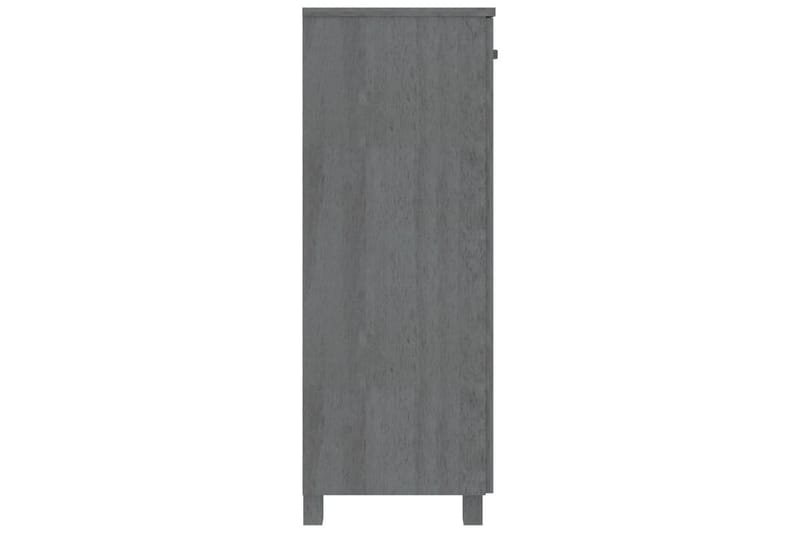 beBasic Skoskåp mörkgrå 85x40x108 cm massiv furu - Grey - Skoskåp - Hallförvaring - Skoförvaring