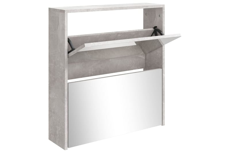 beBasic Skoskåp med 2 skåp betonggrå 63x17x67 cm - Grey - Förvaring - Skoförvaring - Skoskåp